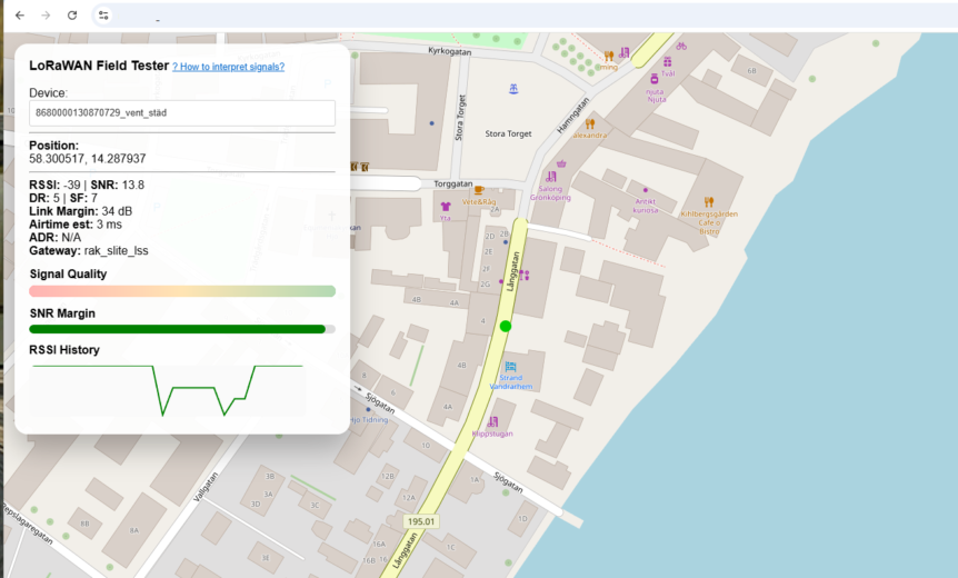 LoRaWAN signalvalidering med fälttestare för optimal IoT-sensorinstallation