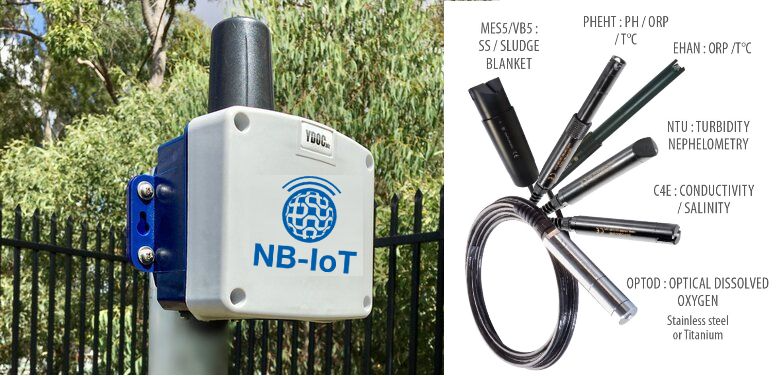 Mobilbaserad datalogging enhet med antenn för industriell IoT-övervakning i fält